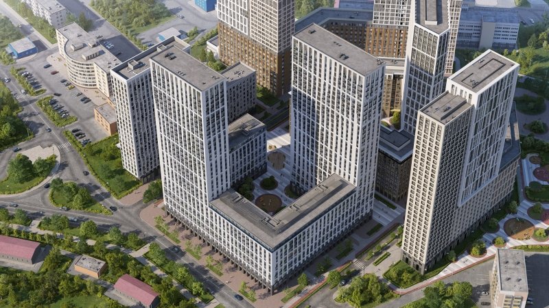 2-комнатная квартира без отделки, 74.2 м2, 26 этаж, дом сдан, ЖК iLove, корпус 5 - объявление 2356243 - фото №1